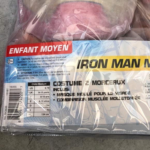 Marvel: Iron Man Muscle Children’s Costume! New! - Picture 6 of 6